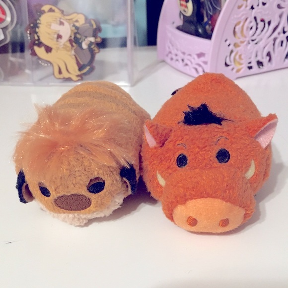 Disney Lion King Timon and Pumba Tsum Tsum Plush - Picture 1 of 4